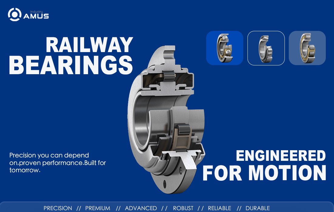 Railway maintenance-free bearing units